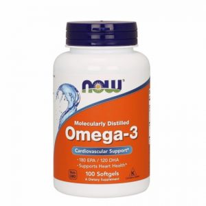 NOW Omega-3, Molecularly Distilled Fish Softgels
